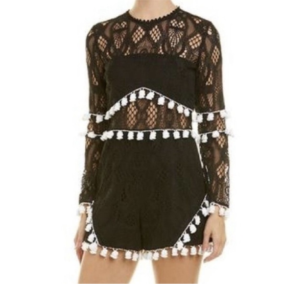 Alexis Danika Black and White Romper - Picture 2 of 4